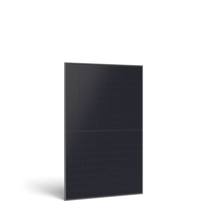 Herstellerabbildung eines schwarzen JA-Solar-Moduls